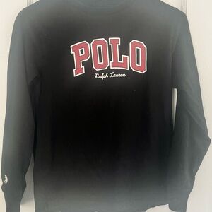 Ralph Lauren Black Long Sleeve with Red Logo